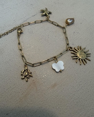 PULSERA ACERO DORADA - Imagen 2