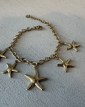 PULSERA ACERO DORADA - Imagen 1