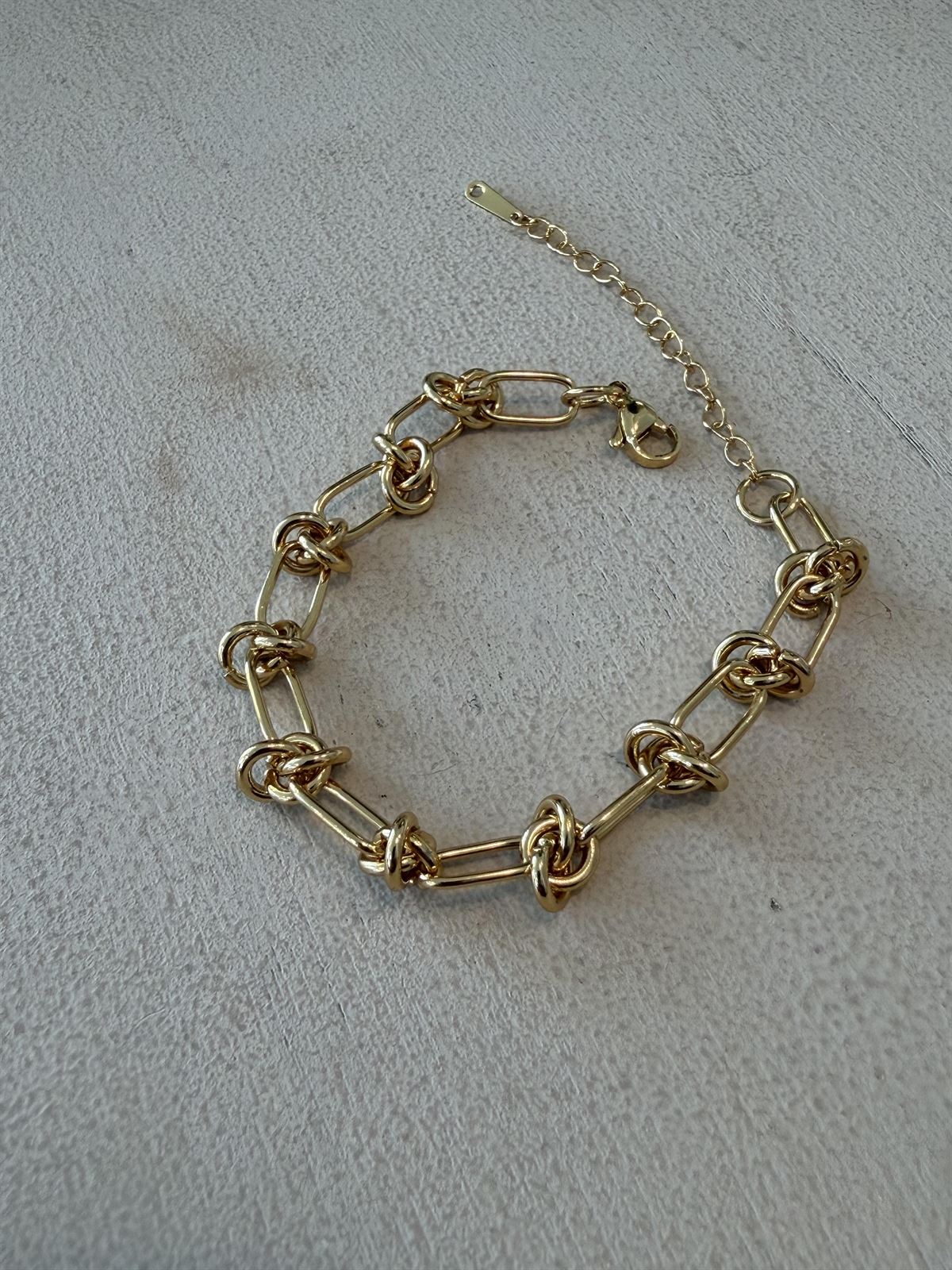 PULSERA ACERO DORADA - Imagen 1