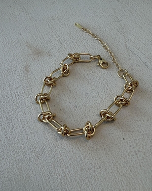 PULSERA ACERO DORADA - Imagen 1