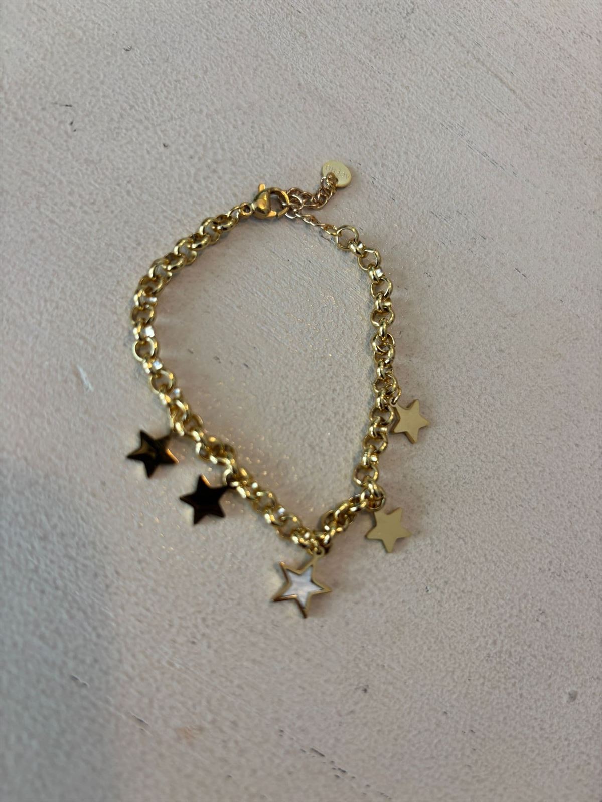 PULSERA ACERO DORADO - Imagen 1