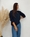 SUDADERA BEIGE&BLUE MARINO - Imagen 2