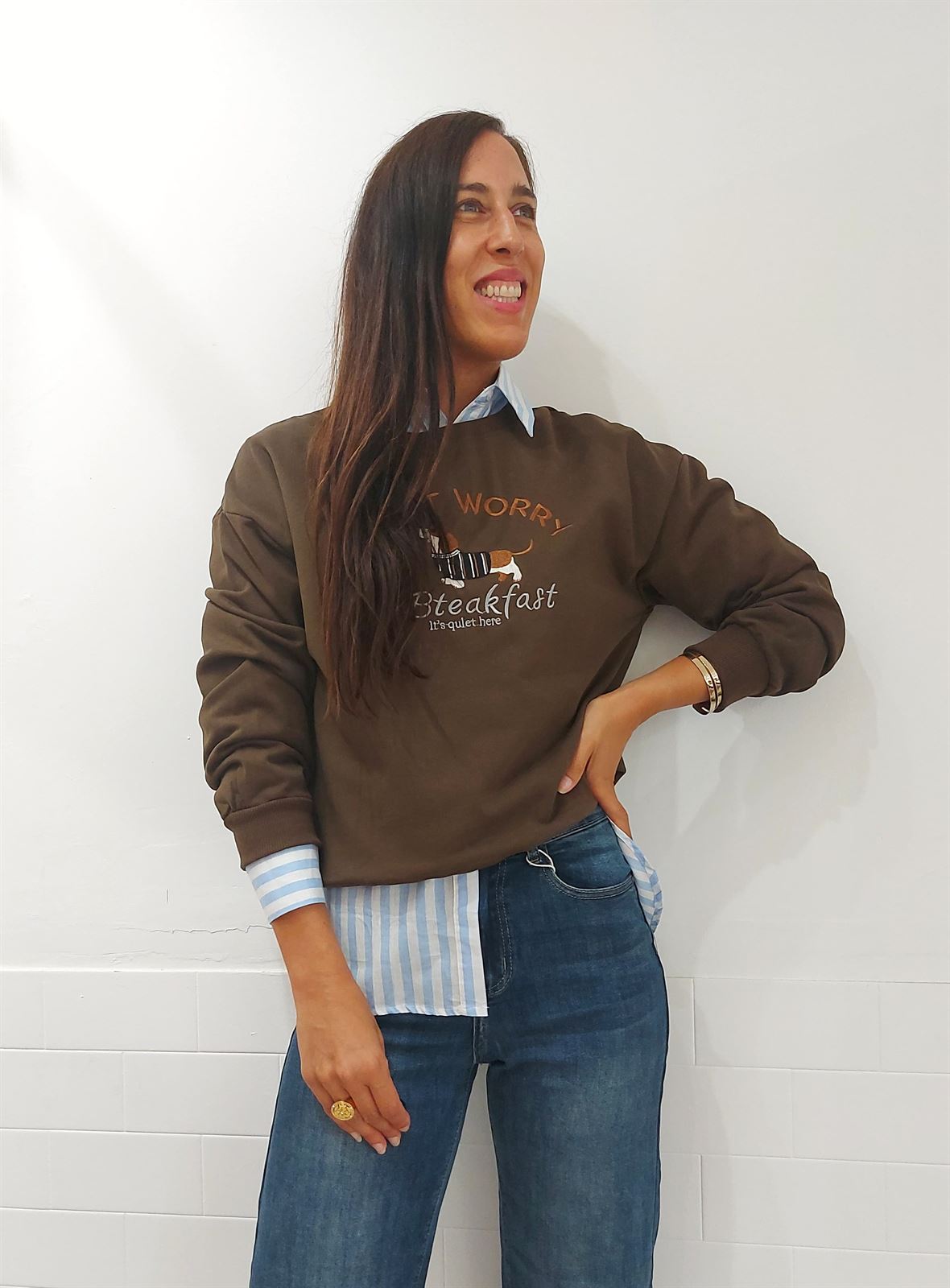 SUDADERA DOGGY CHOCOLATE - Imagen 3