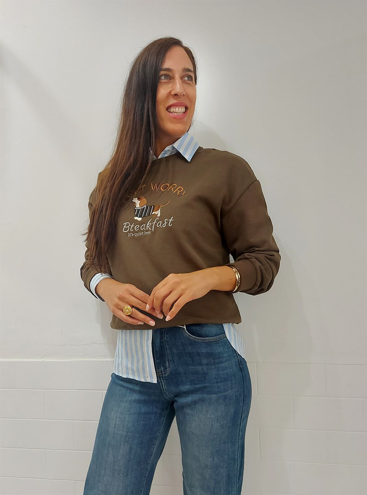 SUDADERA DOGGY CHOCOLATE - Imagen 4