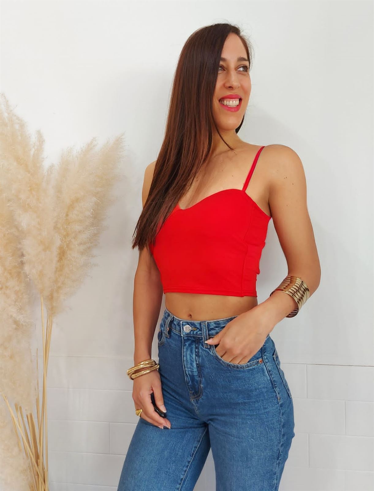 TOP CORAZON ROJO - Imagen 1