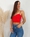 TOP CORAZON ROJO - Imagen 1
