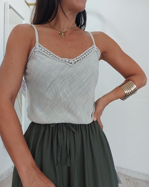 TOP ELISA BEIGE - Imagen 1