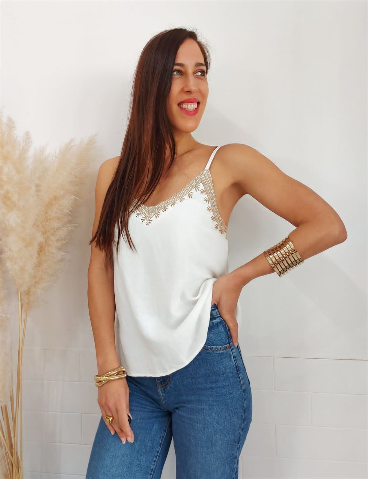 TOP LENCERO BLANCO - Imagen 3