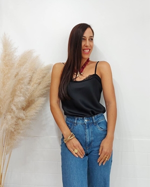 TOP LENCERO NEGRO - Imagen 1