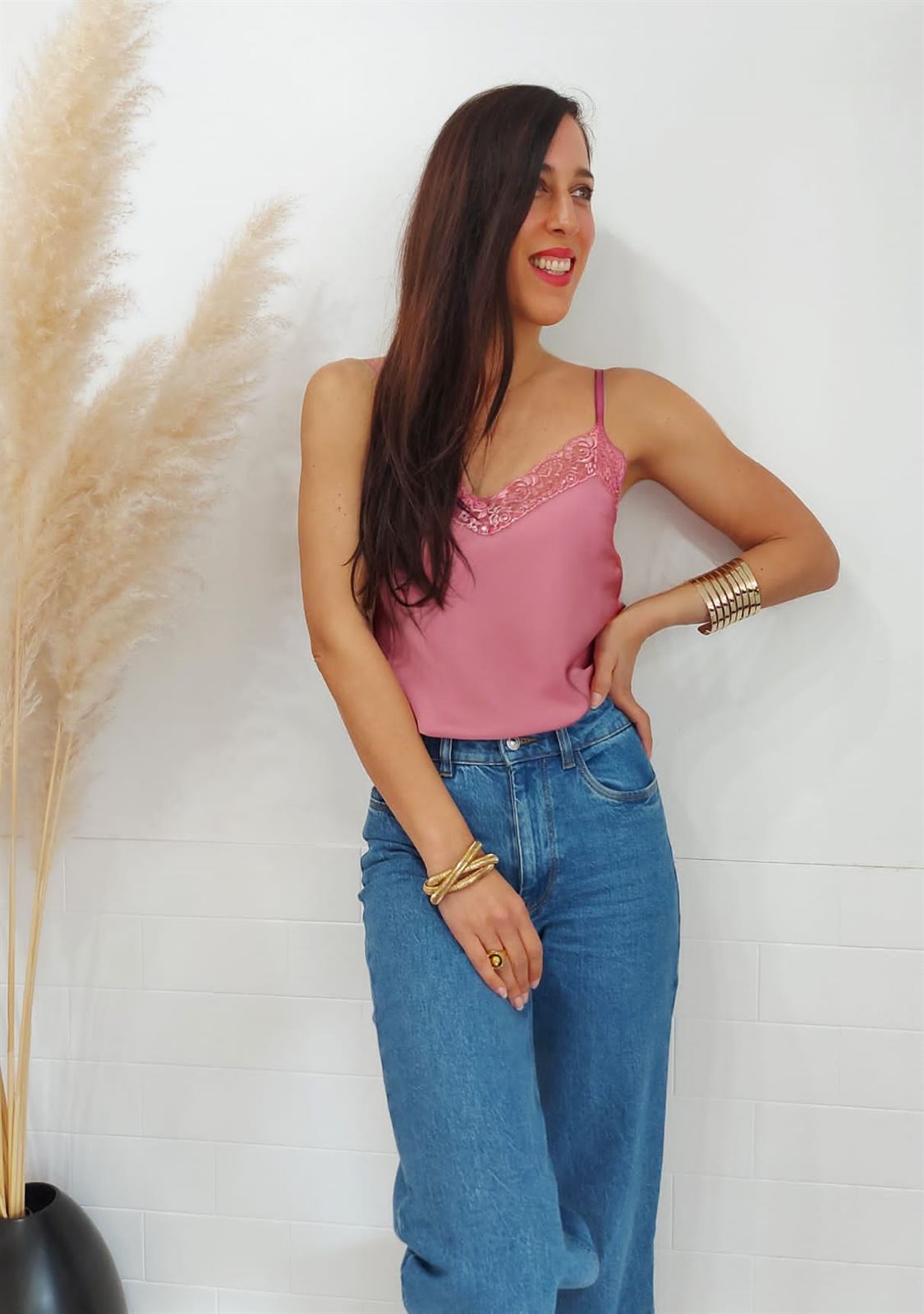 TOP LENCERO ROSA - Imagen 1
