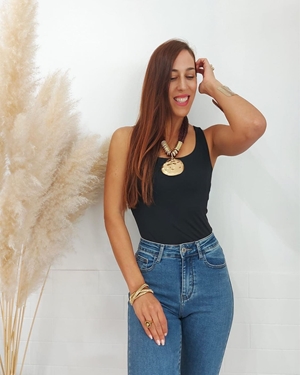 TOP LICRA NEGRO - Imagen 1