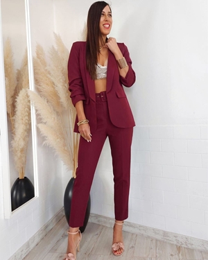 TRAJE GRETA BURDEOS - Imagen 1