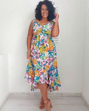 VESTIDO ABRIL ROSA - Imagen 1