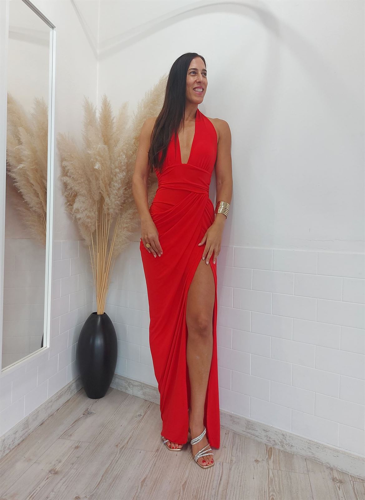 VESTIDO ADA ROJO - Imagen 2