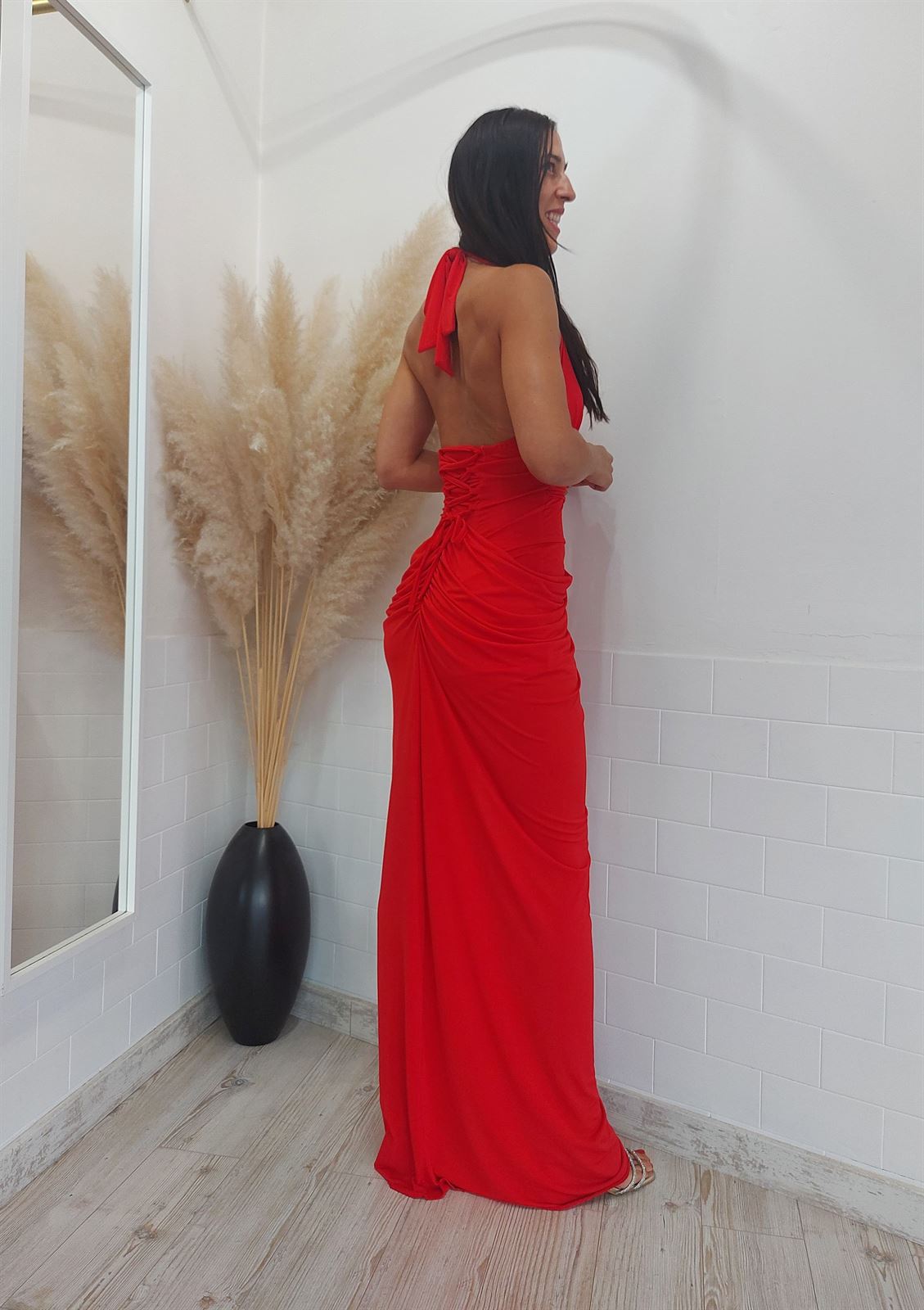 VESTIDO ADA ROJO - Imagen 3