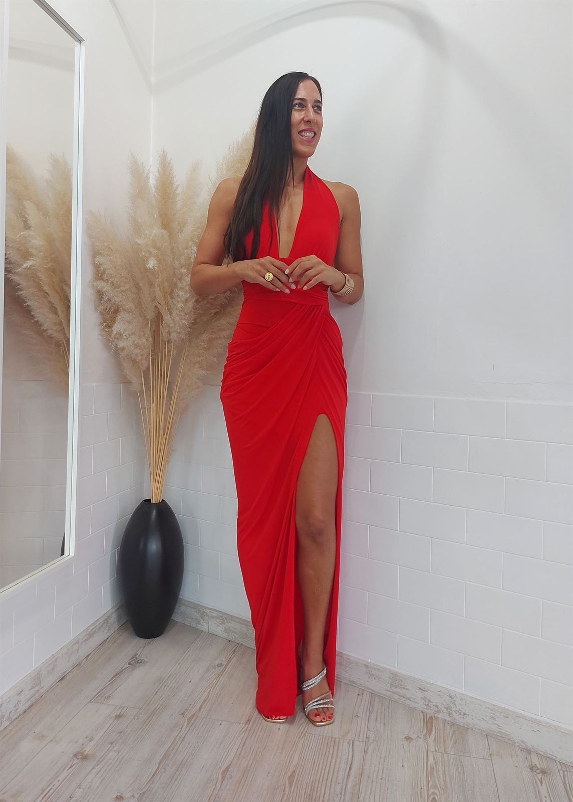 VESTIDO ADA ROJO - Imagen 6