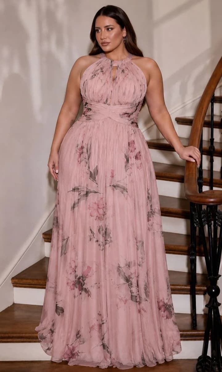 VESTIDO ADRIANA ROSA - Imagen 1