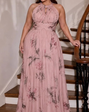 VESTIDO ADRIANA ROSA - Imagen 1