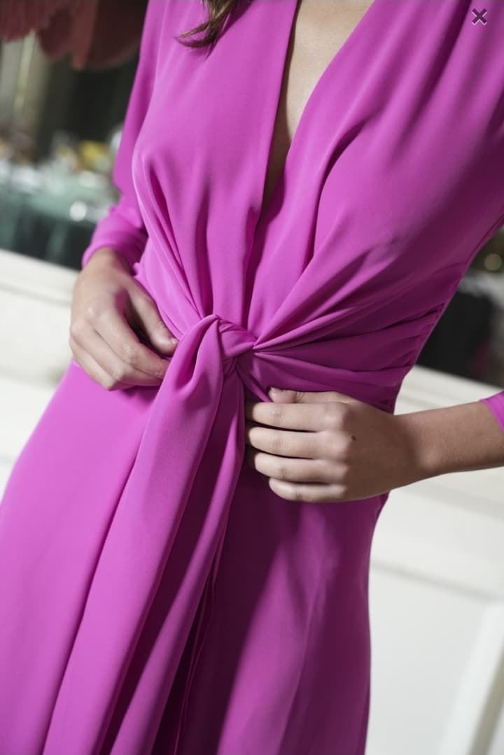 VESTIDO AGATA BUGANVILLA - Imagen 2