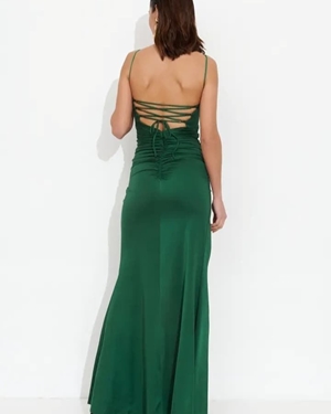 VESTIDO AIDA VERDE BOTELLA - Imagen 1