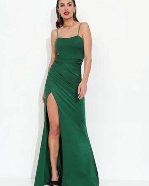 VESTIDO AIDA VERDE BOTELLA - Imagen 2