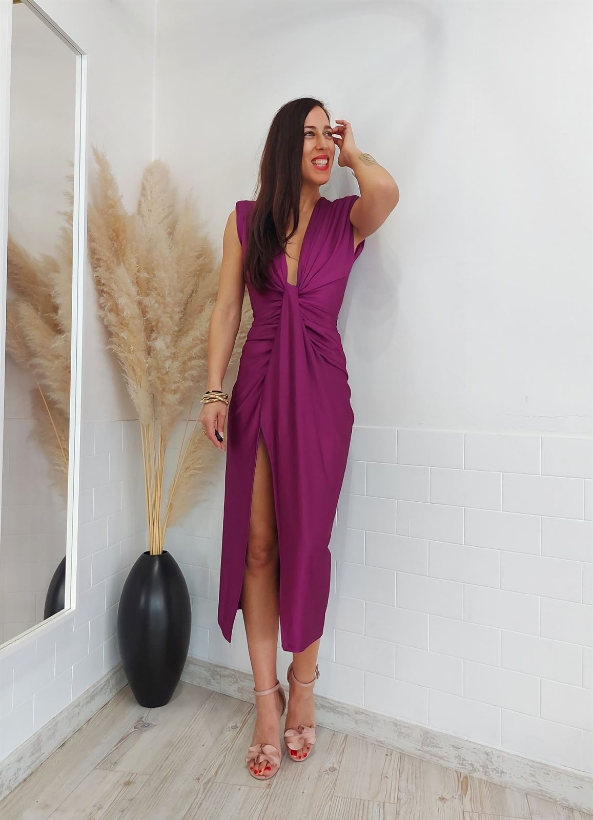 VESTIDO AINHOA BUGANVILLA - Imagen 3