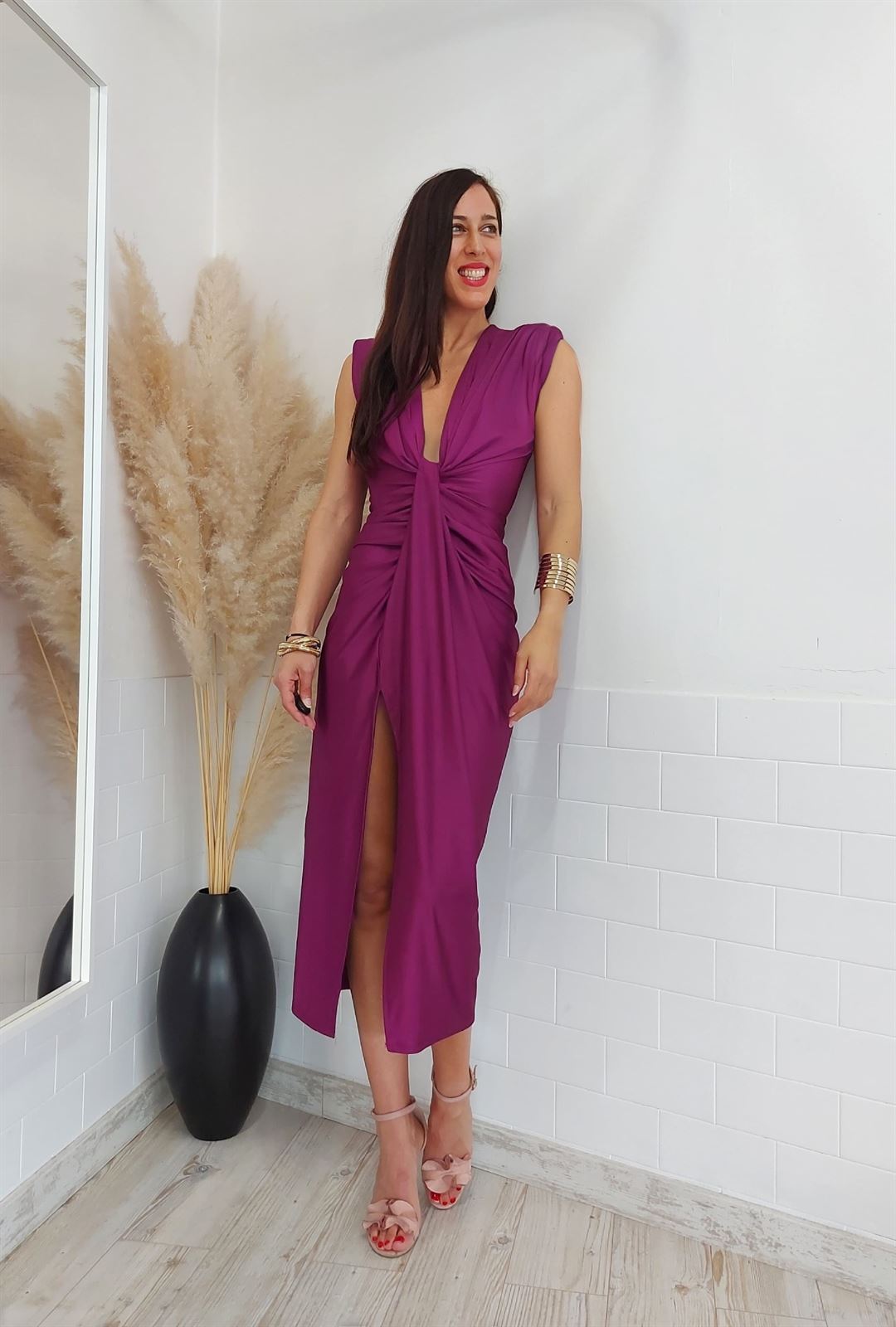 VESTIDO AINHOA BUGANVILLA - Imagen 4