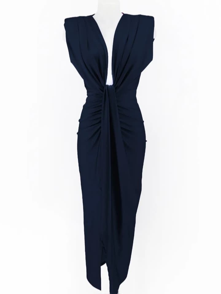 VESTIDO AINHOA MARINO - Imagen 1