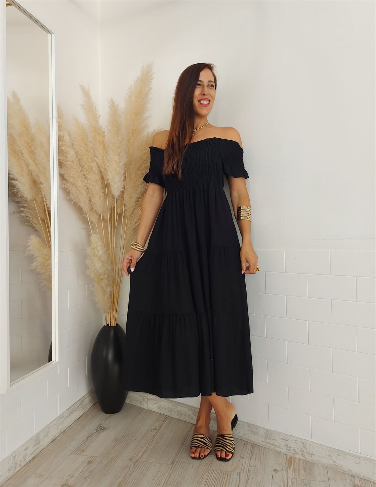 VESTIDO ALMERIA NEGRO - Imagen 5