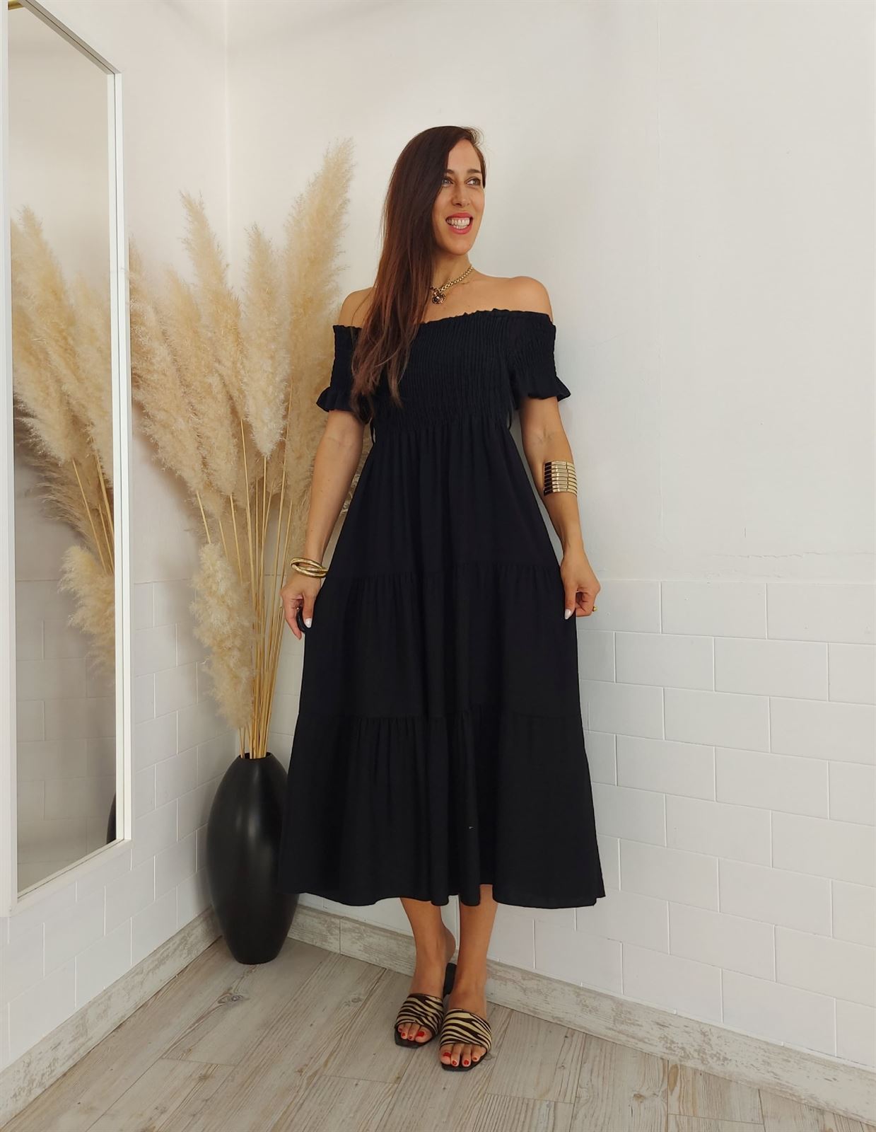 VESTIDO ALMERIA NEGRO - Imagen 6