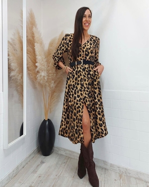 VESTIDO ANIMAL PRINT - Imagen 1