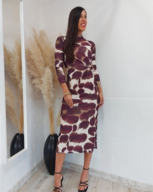 VESTIDO ARABIA GRANATE - Imagen 1