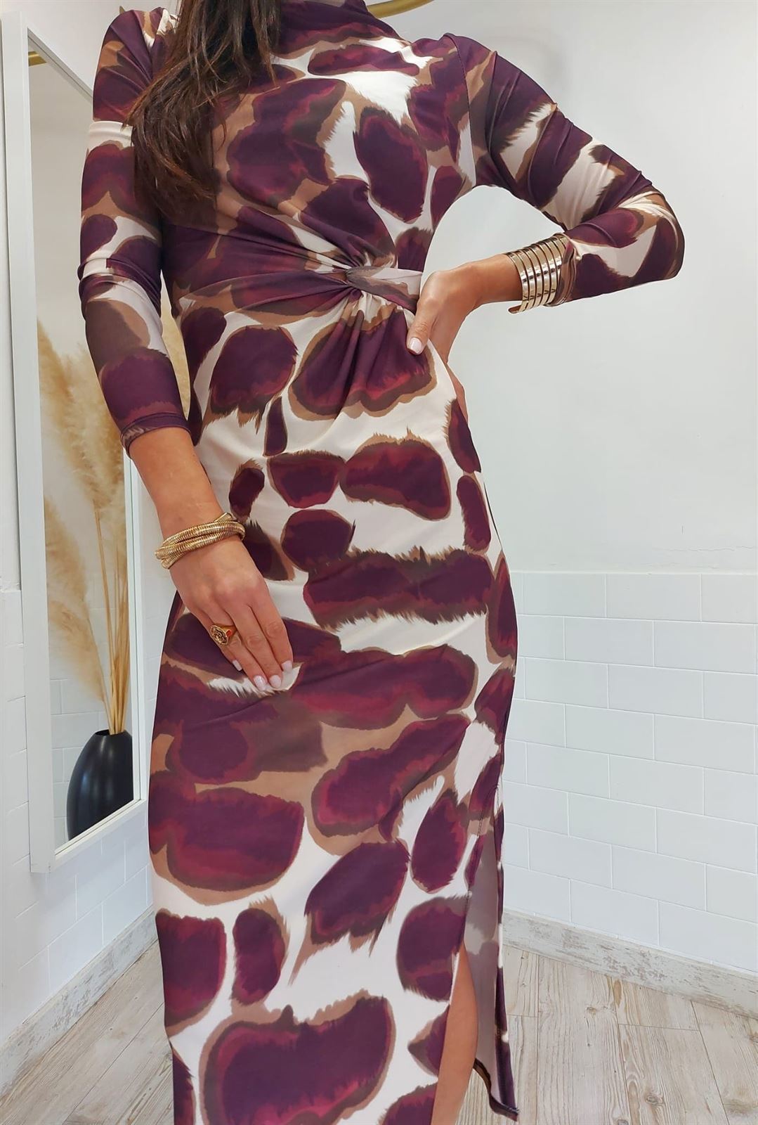 VESTIDO ARABIA GRANATE - Imagen 2