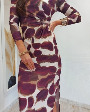 VESTIDO ARABIA GRANATE - Imagen 2