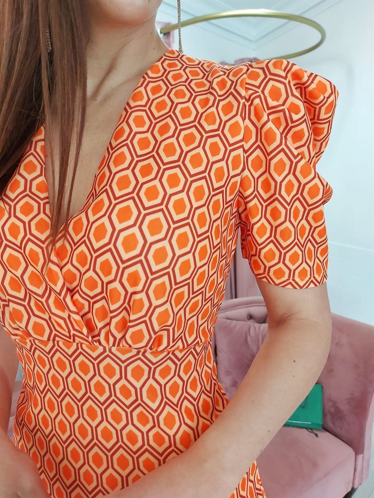 VESTIDO ARI NARANJA - Imagen 2