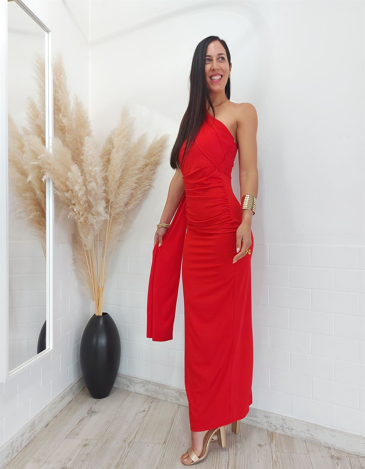 VESTIDO AUDREY ROJO - Imagen 1