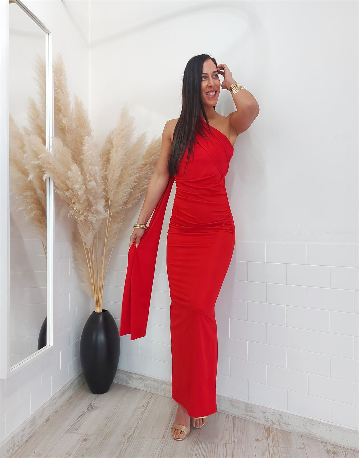 VESTIDO AUDREY ROJO - Imagen 2