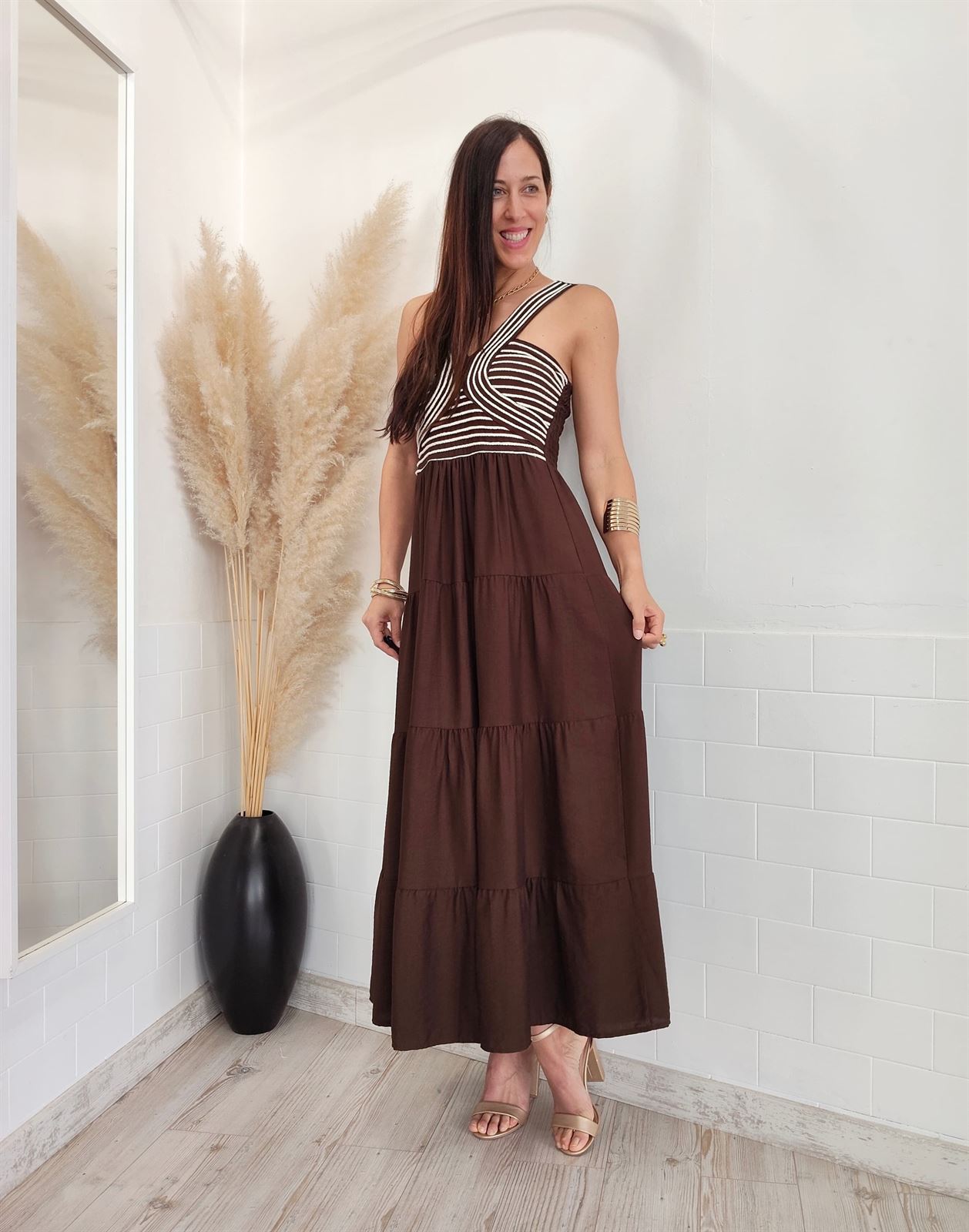 VESTIDO BERNA CHOCOLATE - Imagen 3