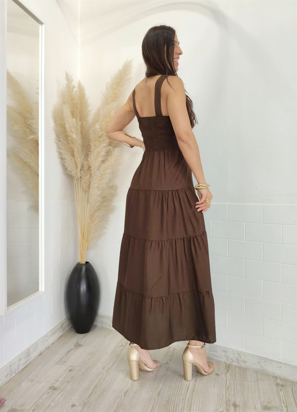 VESTIDO BERNA CHOCOLATE - Imagen 4