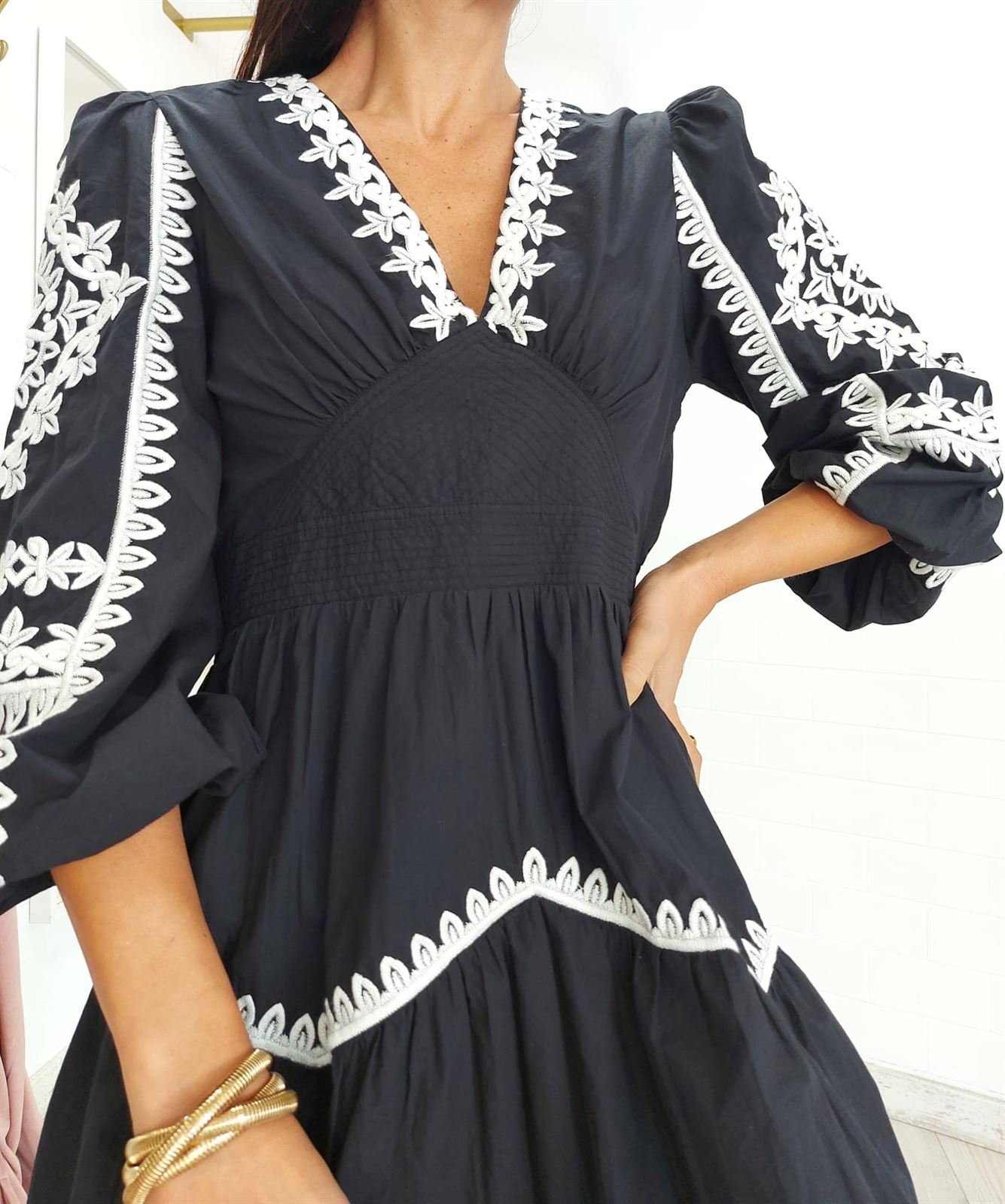 VESTIDO BOHO BLACK - Imagen 2