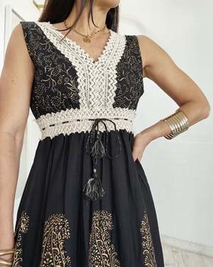 VESTIDO BOHO BLACK - Imagen 2