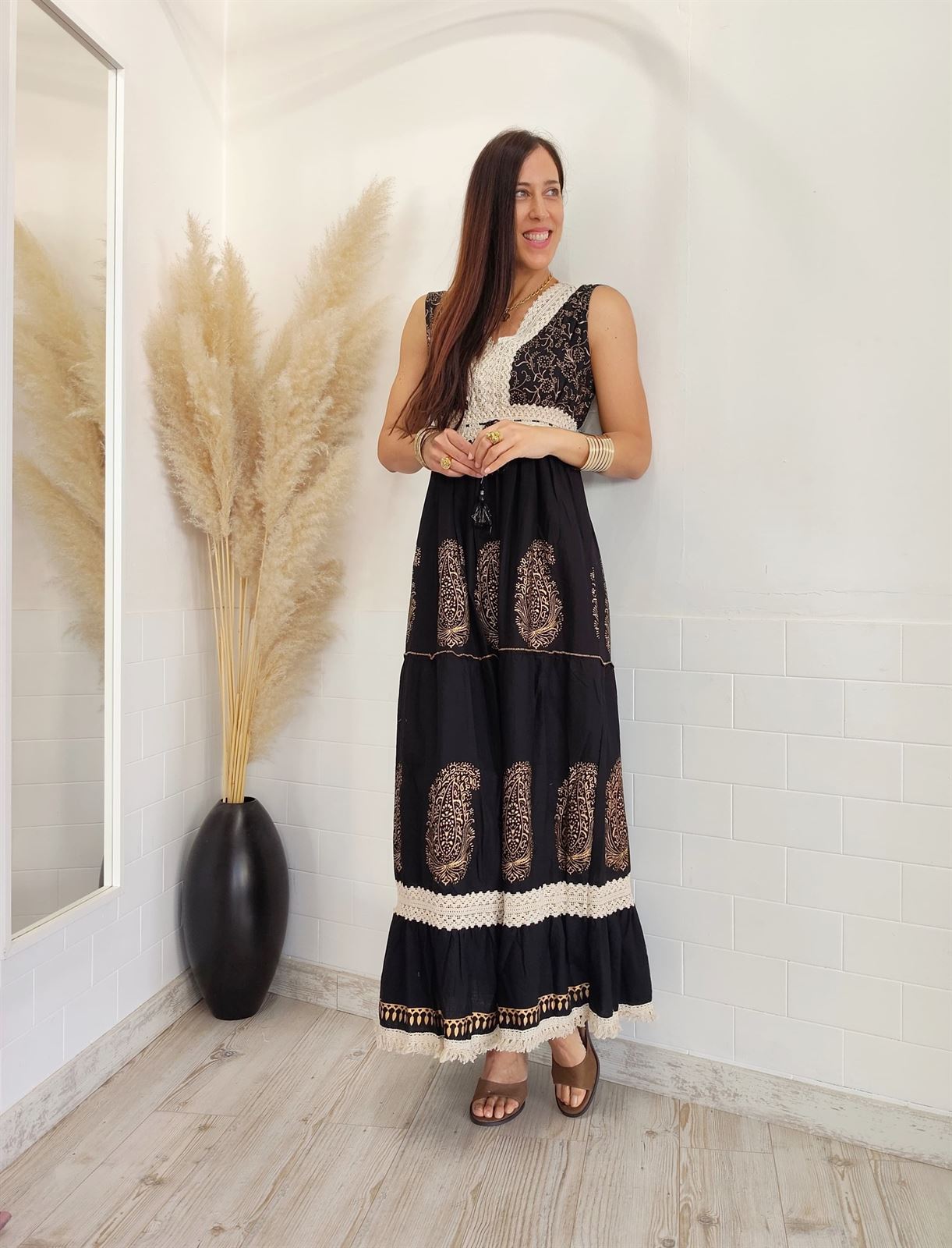 VESTIDO BOHO BLACK - Imagen 4