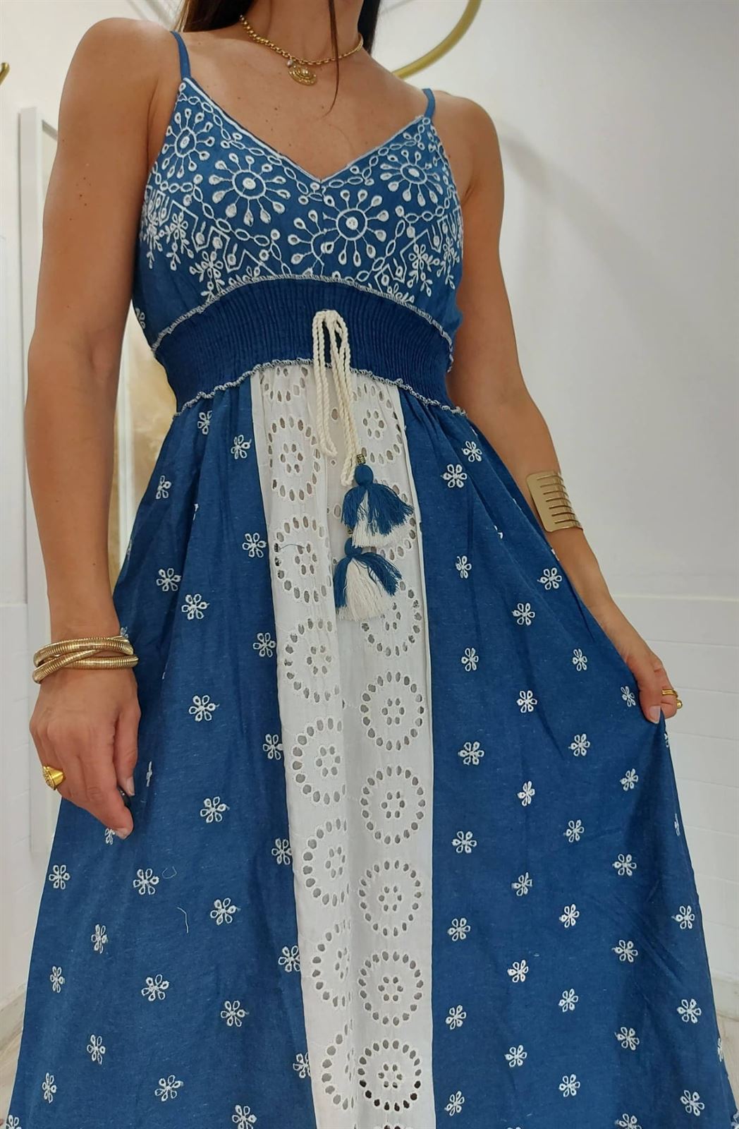 VESTIDO BOHO DENIM - Imagen 2