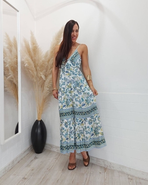 VESTIDO BOHO ESTAMPADO - Imagen 1