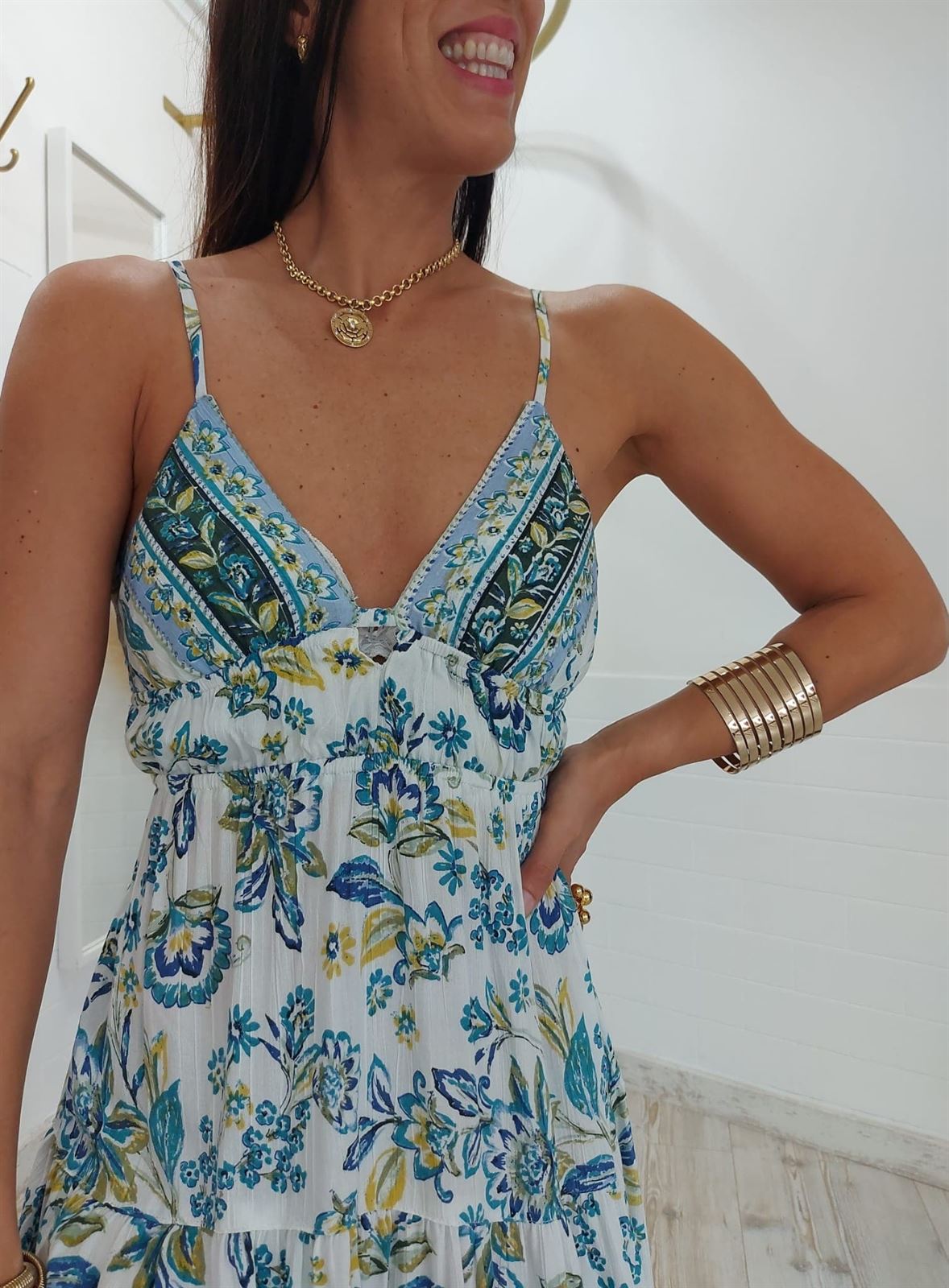 VESTIDO BOHO ESTAMPADO - Imagen 7