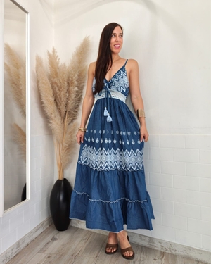 VESTIDO BOMBAI DENIM - Imagen 1