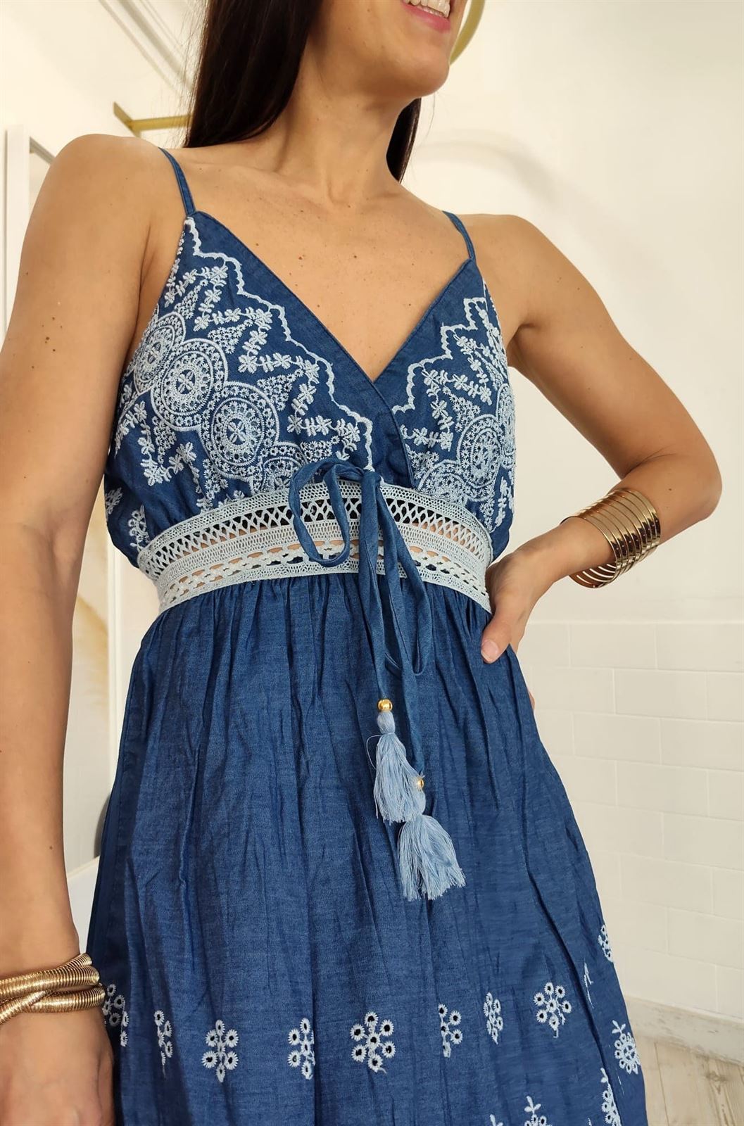 VESTIDO BOMBAI DENIM - Imagen 4