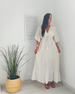 VESTIDO BOMBAI MANGA - Imagen 1