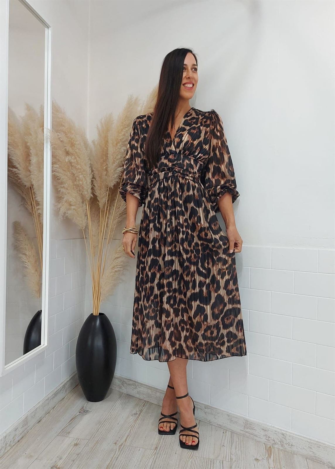 VESTIDO BRILLO ANIMAL - Imagen 1