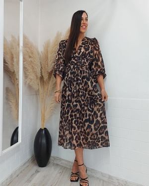 VESTIDO BRILLO ANIMAL - Imagen 1